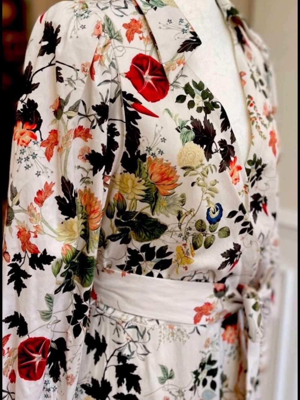 Alice + Olivia Alisa Vanilla Kiss Faux Wrap Shirt Mini Dress NWT Sz 8 - Picture 12 of 16